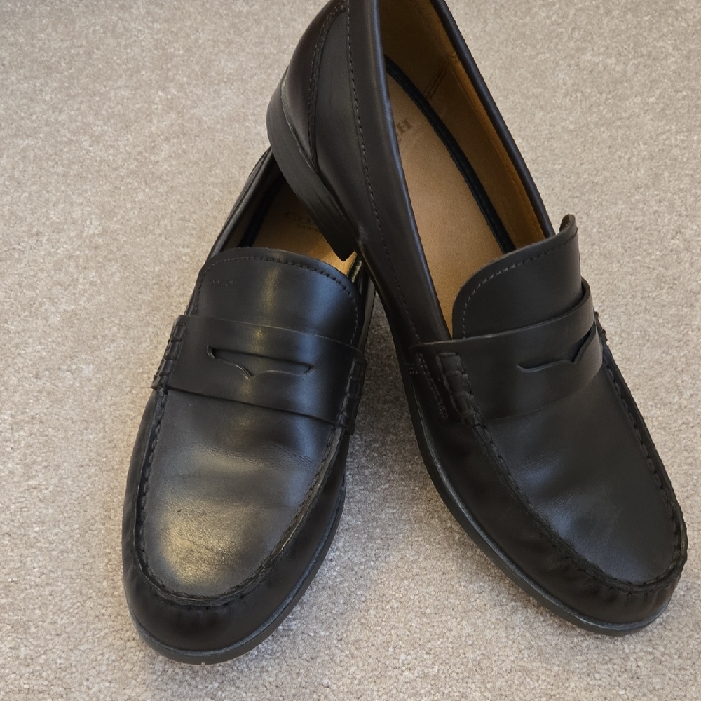 Coach Brown Leather Slip-On Loafers